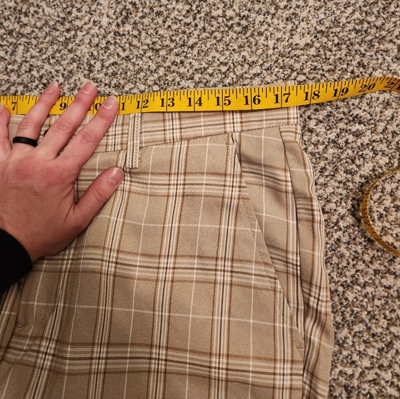 Tan Plaid Dress Pant Slacks - Picture 10 of 15